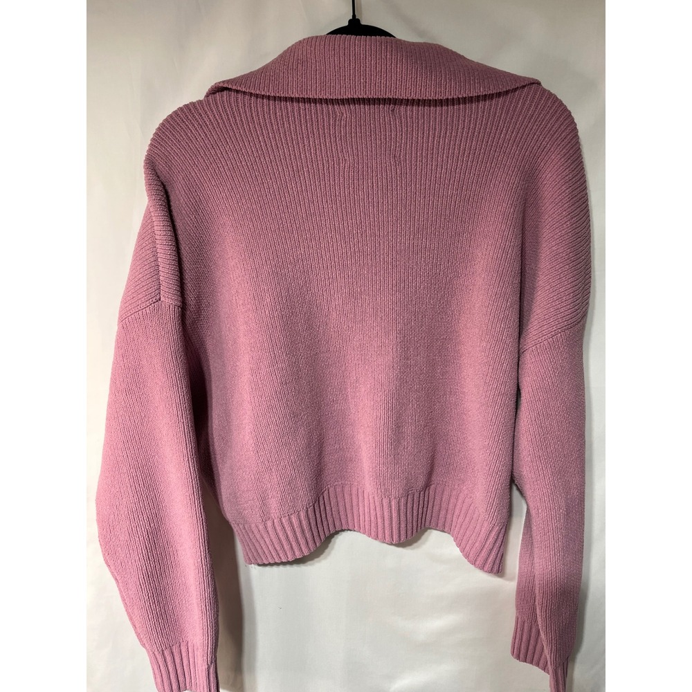 Abercrombie & Fitch‎ Womens Pink Knit Cropped Pullover Sweater - Picture 3 of 3